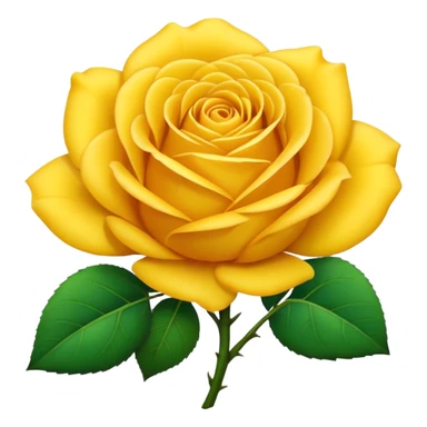 Yellow rose emoji sticker