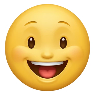 laughing face emoji, joyful expression sticker