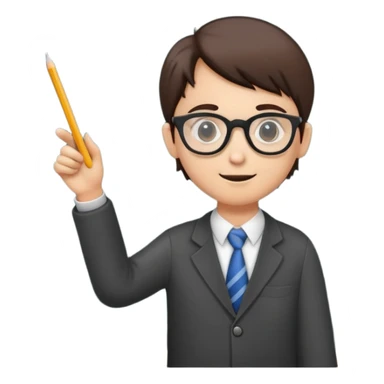 presentation of a school project at the blackboard sticker