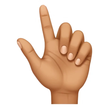 Fingers pinching ear sticker