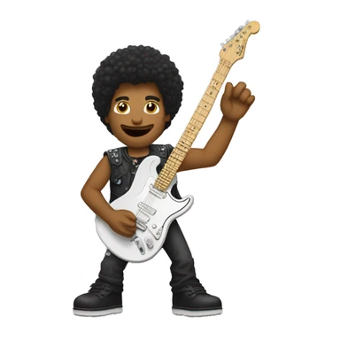 mano gesto rock and roll sticker