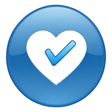 Verificación redondo azul  sticker