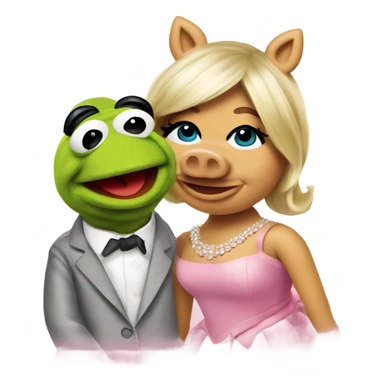 Miss Piggy & Kermit the Frog sticker