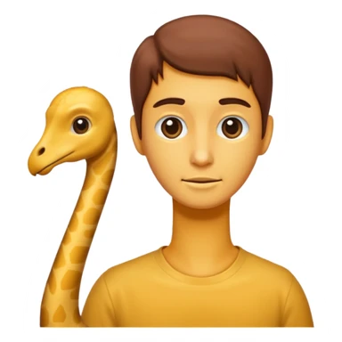 Long neck human sticker