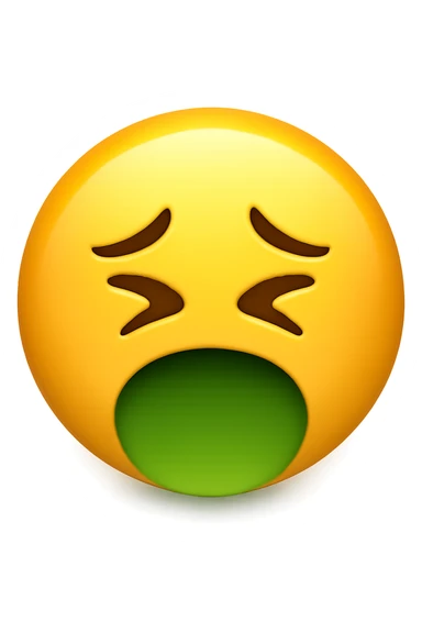 fame intensa o nausea emoji stile iphone sticker