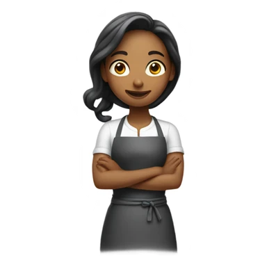 Woman cooking sticker