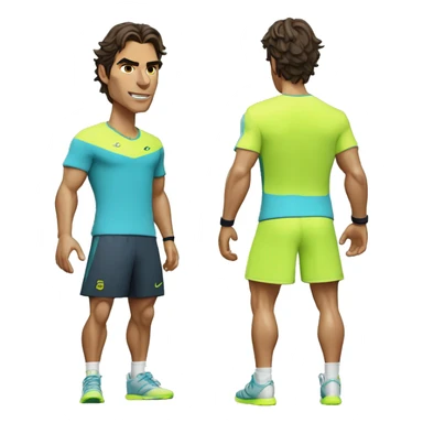 Rafa Nadal con camiseta wico sticker