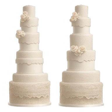 Highly detailed vintage wedding cake sticker