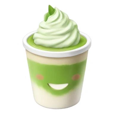 matcha latte cup sticker