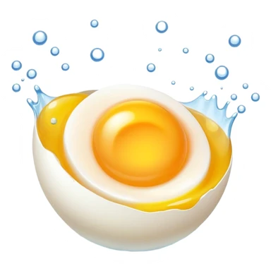 boiling egg in water sticker