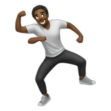 Dancing hustle sticker