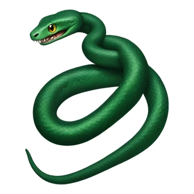 dark green snake Slytherin sticker