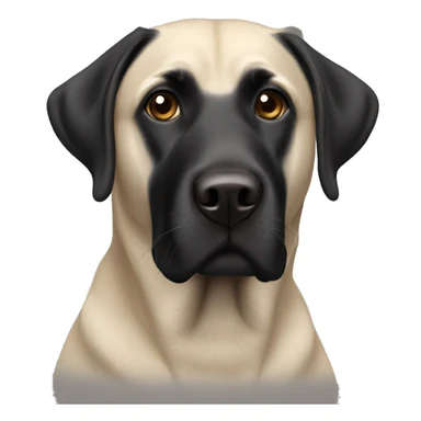 a black labrador  sticker