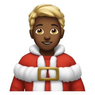 Kid in Santa suit sticker