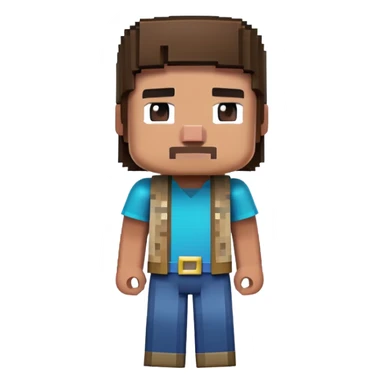 minecraft steve character sticker