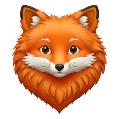 Heart Made by fox fur  sticker
