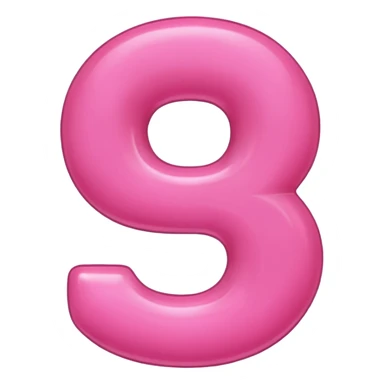 Pink number 30 sticker