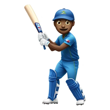 Cricket player sticker