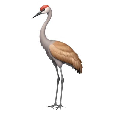 Sandhill crane bird sticker