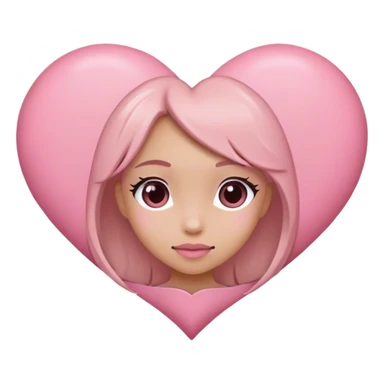 Pink heart with Maddie in the middle sticker