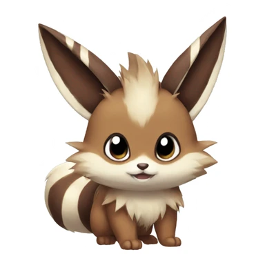 Furret Eevee Zigzagoon sticker