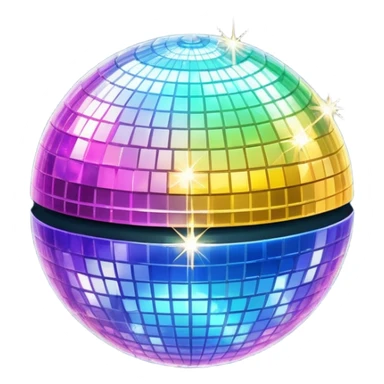 glitter ball party iPhone style sticker