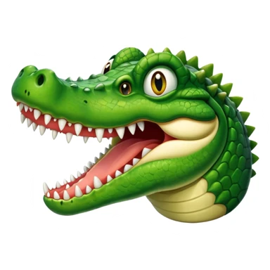 drooling from mouth crocodile emoji sticker