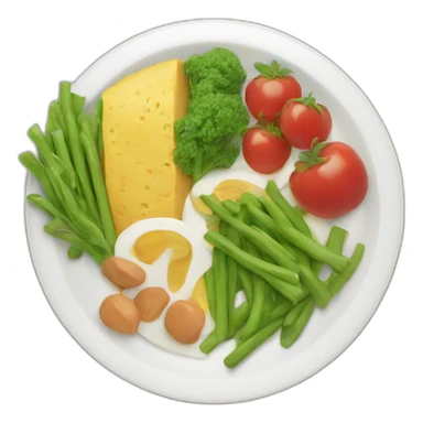 Healthy meal sticker