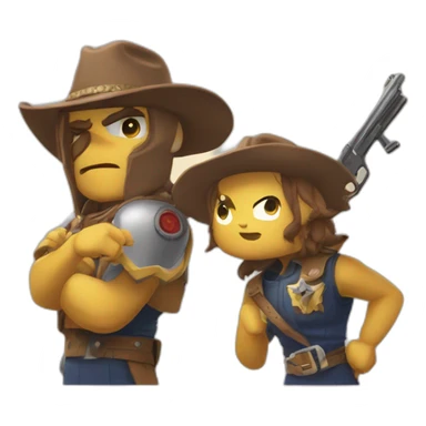 Colt et shelly brawl star sticker