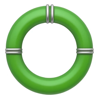 Grüner Haken in einem grünen Ring sticker