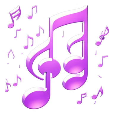 glitter music purple cyberpunk sticker