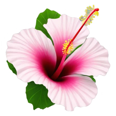 Hibiscus flower sticker