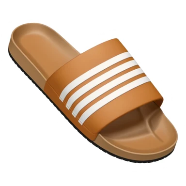 Eine hand die eine Adilette in der hand hat und gerade damit werfen will sticker