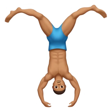 A man doing a back flip sticker