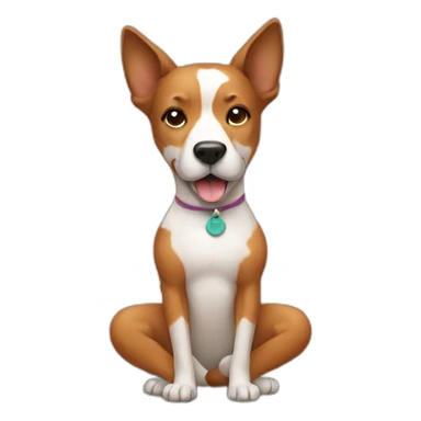 Dog yoga sticker