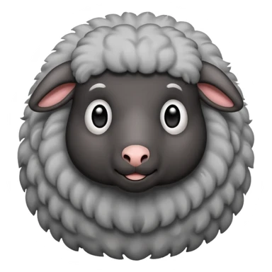 Oveja negra con canas sticker