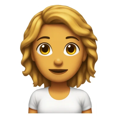 Chica cosiendo sticker