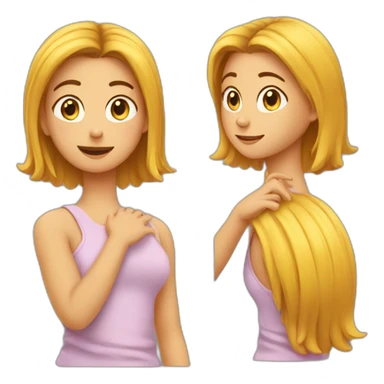 Fille sur un gars sticker