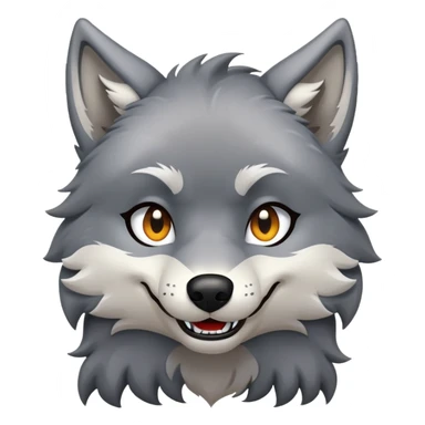 Furry wolf winking  sticker