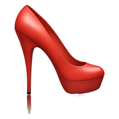 Red bottom high heels  sticker