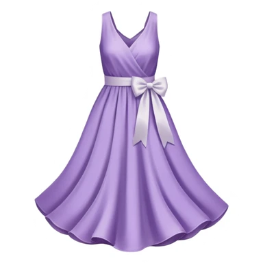 soft purple dress ribbon sticker