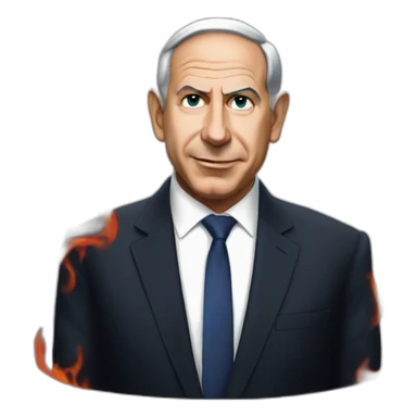 Netanyahu Satan sticker