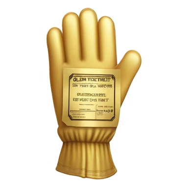 golden ticket mit handschütteln in der mitt sticker
