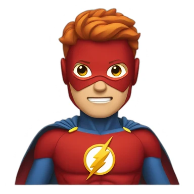 flash superhero sticker