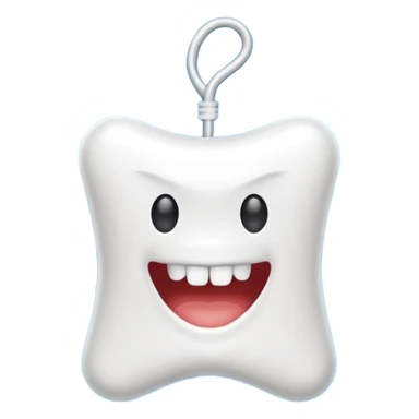 pack of dental floss thread  sticker