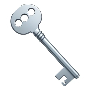 a key broken in half  sticker