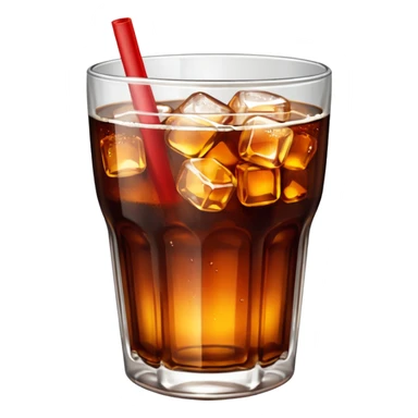 a glass of coke sticker
