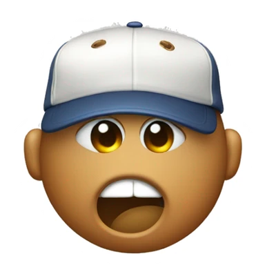 Pot wih eyes in baseball cap sticker