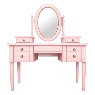 light pink big vanity table  sticker
