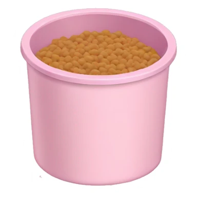 Light pink cat food container sticker
